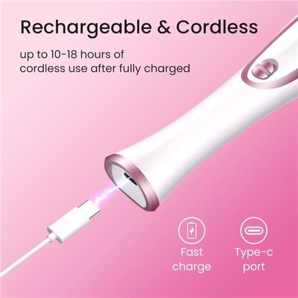 36-Piece Professional Manicure & Pedicure Kit, Cordless Nail Drill Machine, - Picture 4 of 7